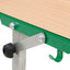 Tafel met een houten opbergbak met verstelbare hoogte 3-5 - groen-beuk