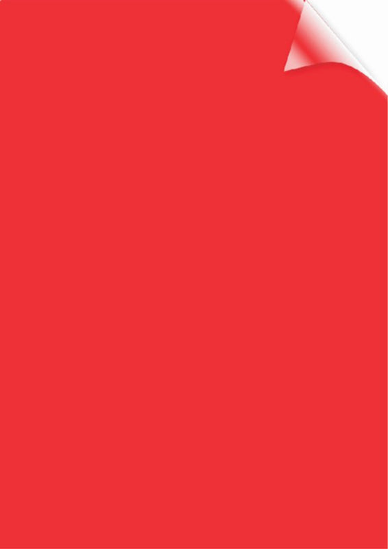 Voorblad Fellowes A4 PVC 200micron transparant rood 100stuks
