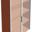 Bien vitrine kast hoog 145 cm.