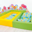 Foam bed 140x75x25cm - Lichtgroen