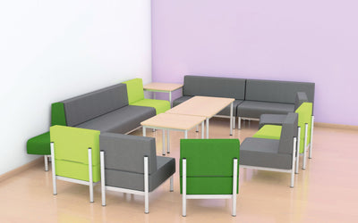 Enkele bank, brandvertragend 1, groen