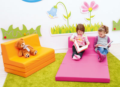 Vouwbare bank afm. 48 x 80 x 49 cm - Roze