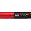 Verfstift Posca brede punt 4.5 - 5.5 mm. rood