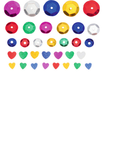 Mini confetti, cirkels en hartjes
