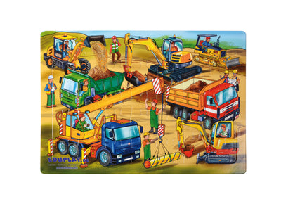 Puzzel bouwmachines