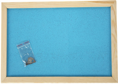 Prikbord 90 x 120 cm - lichtblauw