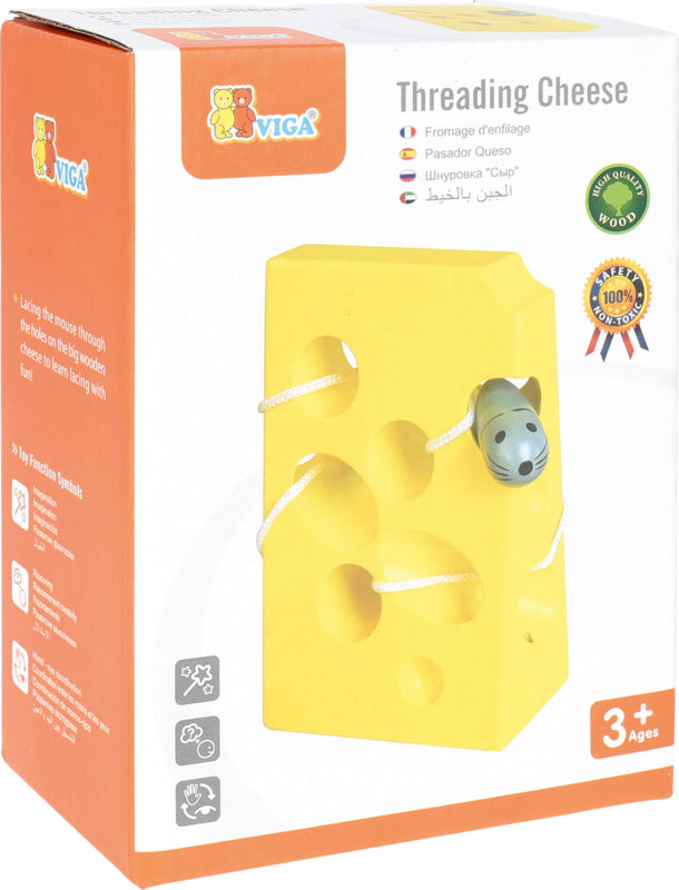 Rijgspel - kaas met muis