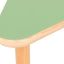 driehoekig Flexi- tafel 108x80x80cm groen in hoogte verstelbaar
