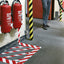 Waarschuwingstape Tesa 58134 rood/wit