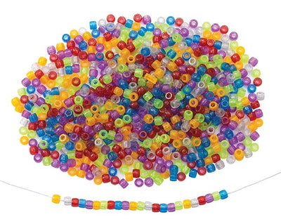 Glitter kralen kunststof 450 gram