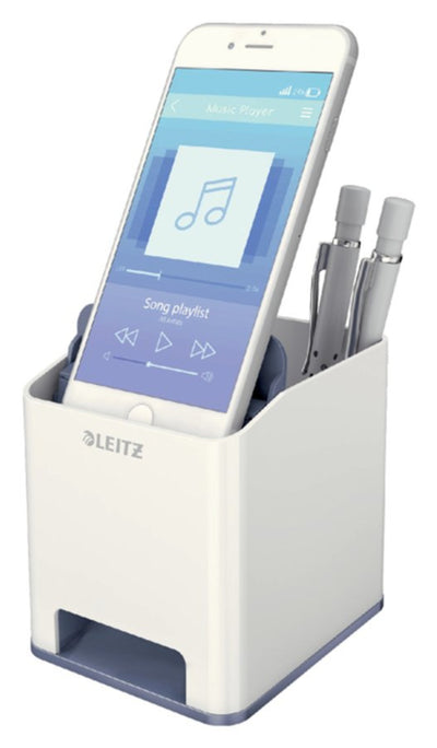 Pennenhouder Leitz WOW wit/grijs