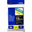 Labeltape Brother P-touch TZE-345 18mm wit op zwart