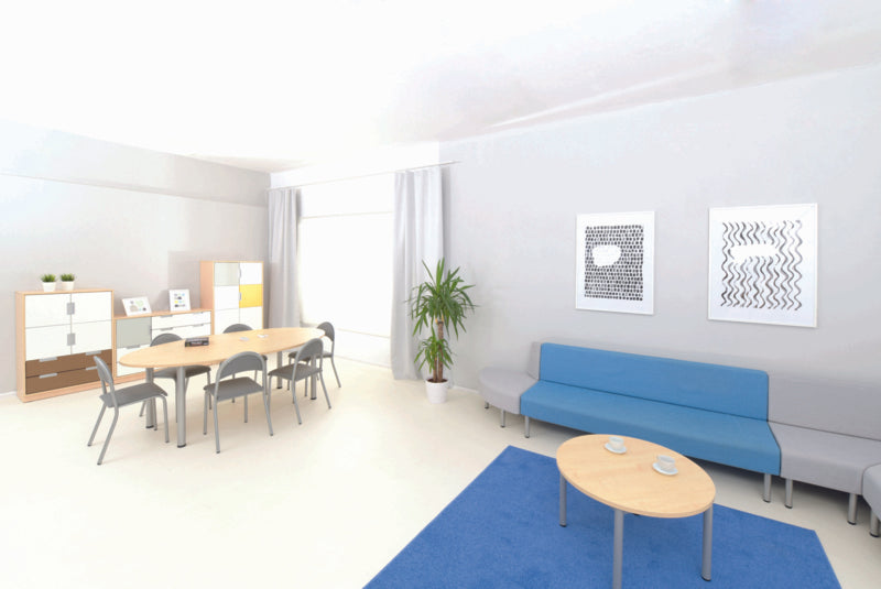 Triple bank, brandvertragend 2, lichtblauw