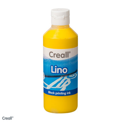 Creall lino/blockprint verf geel