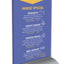 Kaarthouder OPUS 2 T-standaard A5 staand acryl aluminium
