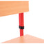 Garderobe met verstelbare bank en haken - rood