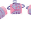 Foam verfrollers 5 stuks roze - Stad