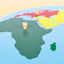 Wereldkaart - continenten