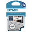 Labeltape Dymo 16955 D1 718060 12mmx5.5m poly zwart op wit