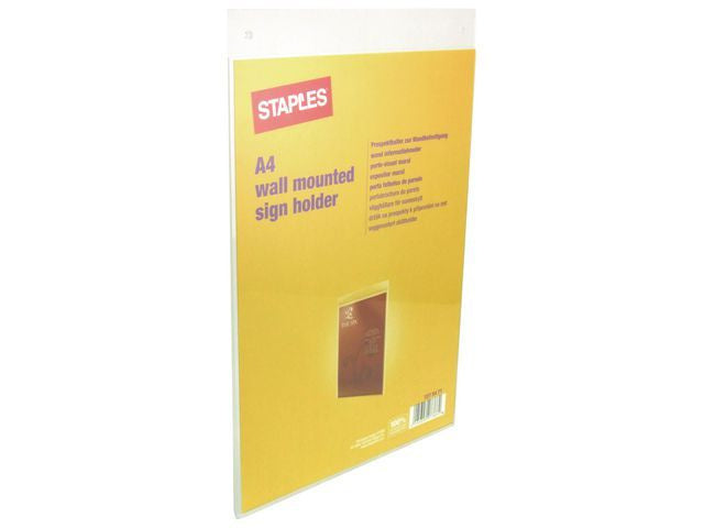 Staples Reclamehouder A4 wand