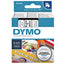 Labeltape Dymo 43613 D1 720780 6mmx7m zwart op wit