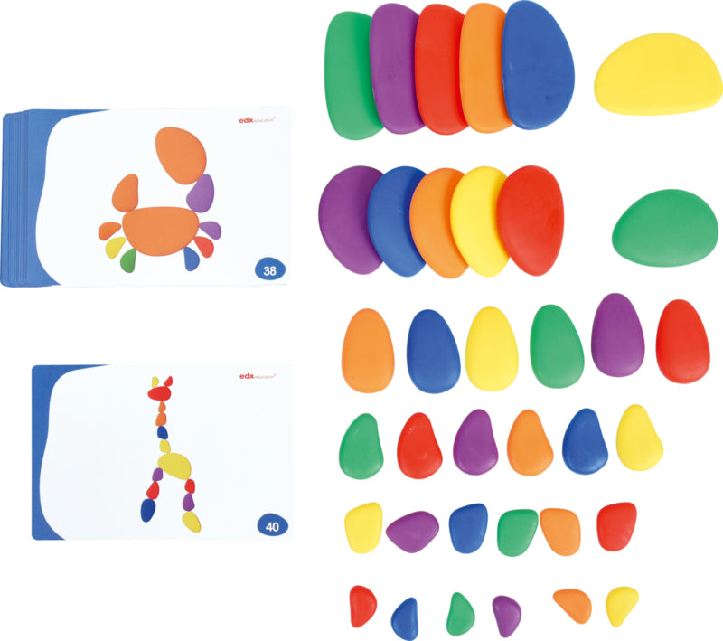 Regenboog creatieve stenen