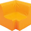 Hoge hoekbank 65,5cm zithoogte 34 cm - Oranje