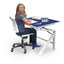 Verstelbare tafel blauw