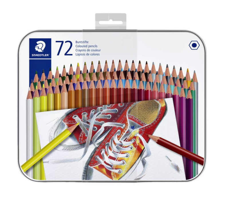 Kleurpotlood Staedtler 6kantig assorti blik Ã 72 stuks