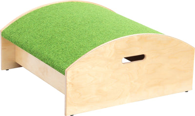 Vierkant bol platform, hoogte 20 cm., groen