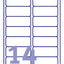 Etiket Avery L7563 99.1x38.1mm transparant 350stuks