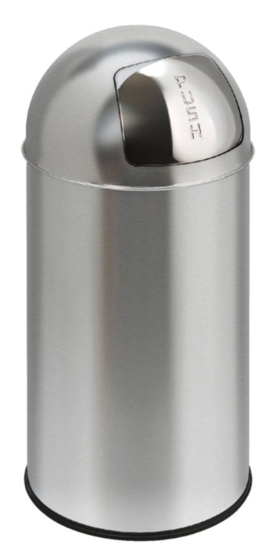 Afvalbak Pushcan matchroom met pushdeksel 40liter