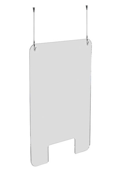 HygiÃ«nescherm Exacompta hangend met opening 100x66cm transparant