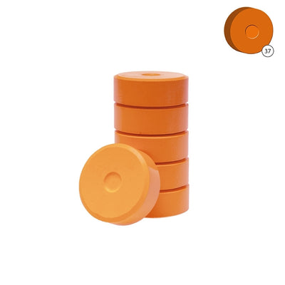 Colorall verfblokken Ã˜ 5,5 cm 6 dlg - Oranje