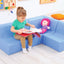 Hoge zitbank 45cm zithoogte 34cm - Lichtblauw