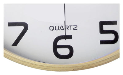 Wandklok Unilux Baltic Ã˜30,5cm hout/wit