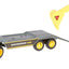 Sleepwagen met graafmachine