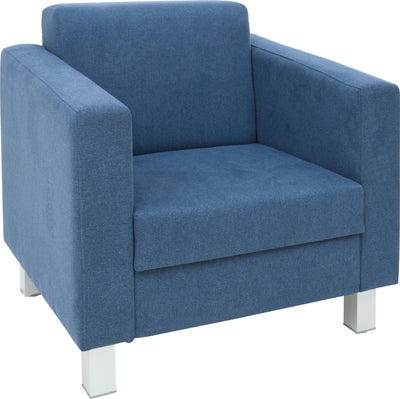 Relax fauteuil marineblauw - vierkante poten