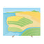 Mega magneetbord op het land
