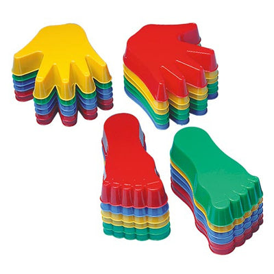 Zandvormen  handen en voeten -  24 stuks