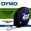 Labeltape Dymo Letratag 91201 plastic 12mm zwart op wit