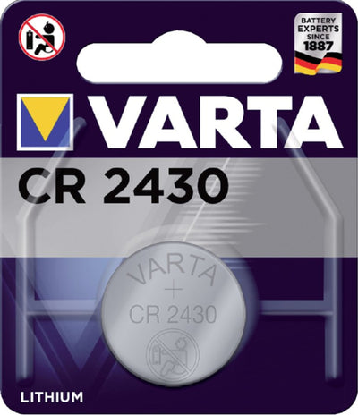 Batterij Varta knoopcel CR2430 lithium blister Ã 1stuk