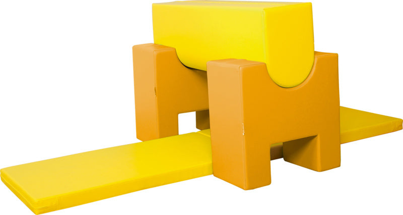 Foam cilinder klein 40x20 cm - Blauw