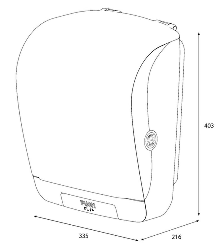 Dispenser Katrin 90045 handdoekkenrol wit