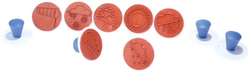 Stempels Ã˜ 7,5cm - Weer