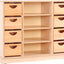 Kast M met scheidingswanden en 3 planken met plint
