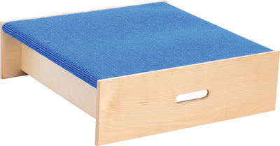 Vierkant platform, hoogte 20 cm, blauw