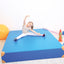 Dik gym matras afm. 200x150x25cm - blauw