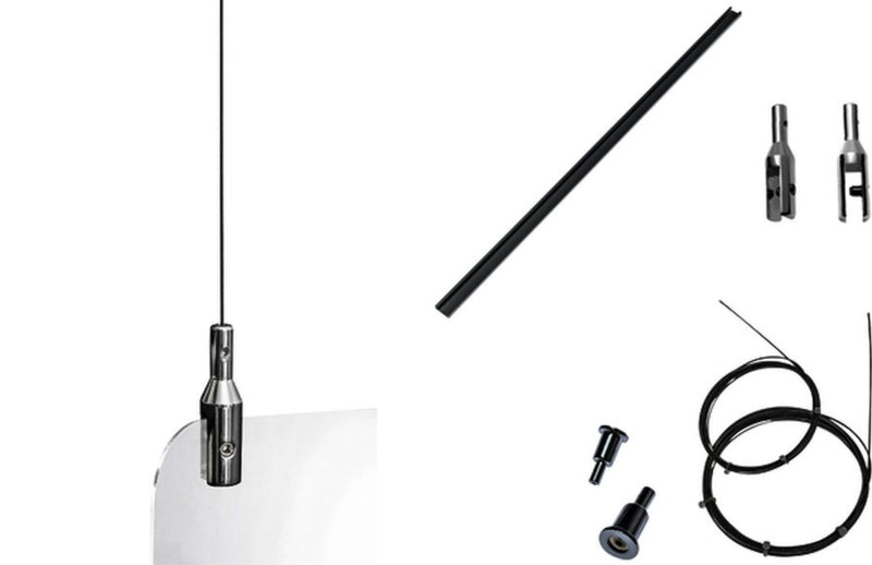 HygiÃ«nescherm Exacompta hangend met opening 100x66cm transparant
