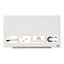 Glasbord Nobo Diamond 67,7x38,1cm wit
